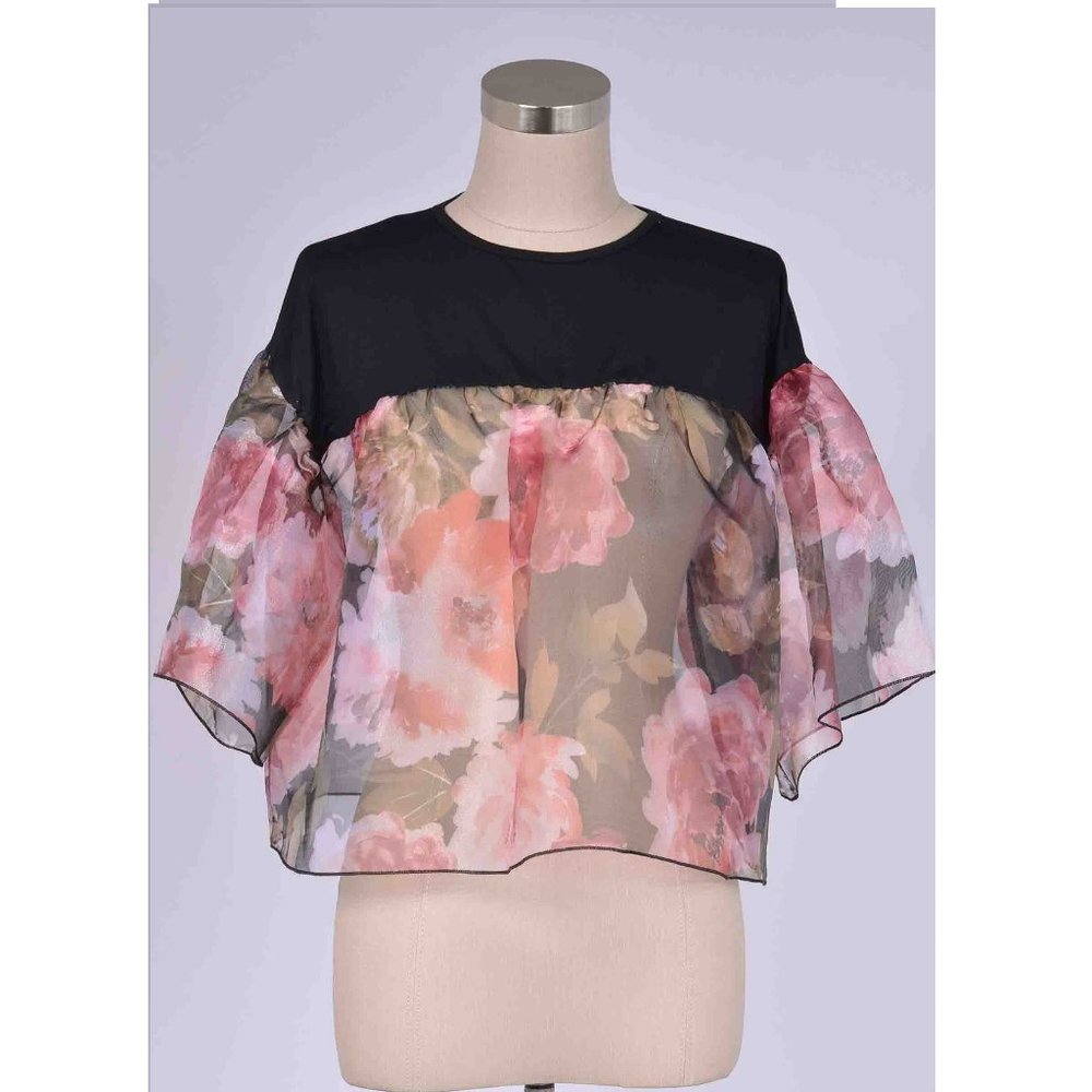 ORGANZA FLARE TOP